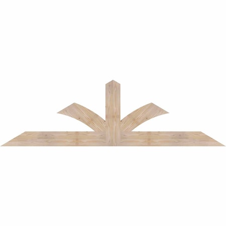 Ekena Millwork Richland Smooth Timber Gable Bracket, Douglas Fir, 84"W x 24"H x 1 1/2"D x 5 1/2"F, 7/12 Pitch GBW084X24X0206RIC00SDF